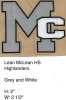 McLean Highlanders HS MC gray, white , black